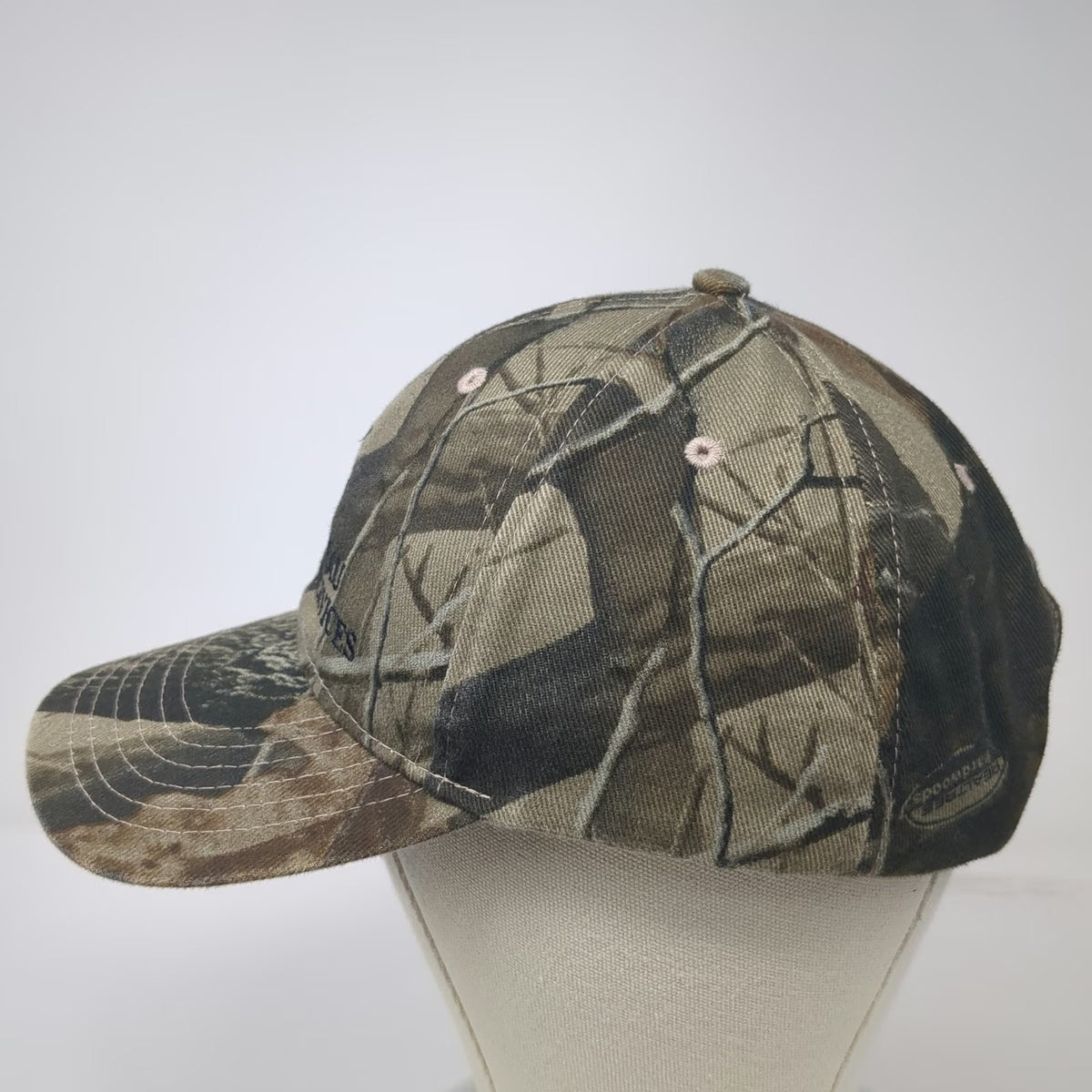 Kati Baseball Cap Green One Size Camo Logo Farm Bureau Financial Services Hat