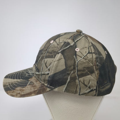 Kati Baseball Cap Green One Size Camo Logo Farm Bureau Financial Services Hat