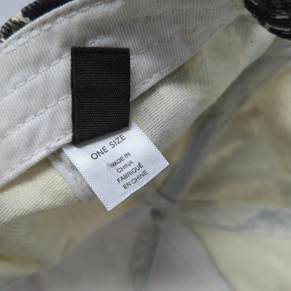 Free Press Baseball Cap White One Size Snakeskin Print Allover Hat Strapback