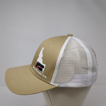 Farm Bureau Ins. Snapback Trucker Hat Tan OS Adjustable Mesh Back Buck's Bags