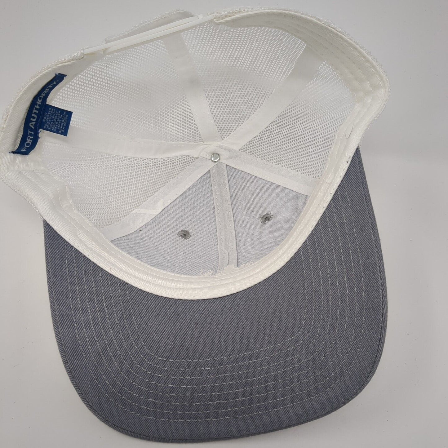 RJS Invitational Snapback Trucker Hat Gray OS Adjustable Mesh Port Authority