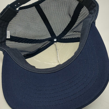 Richardson Trucker Hat Blue One Size Shaka Good Vibes Coast to Coast Mesh Rope