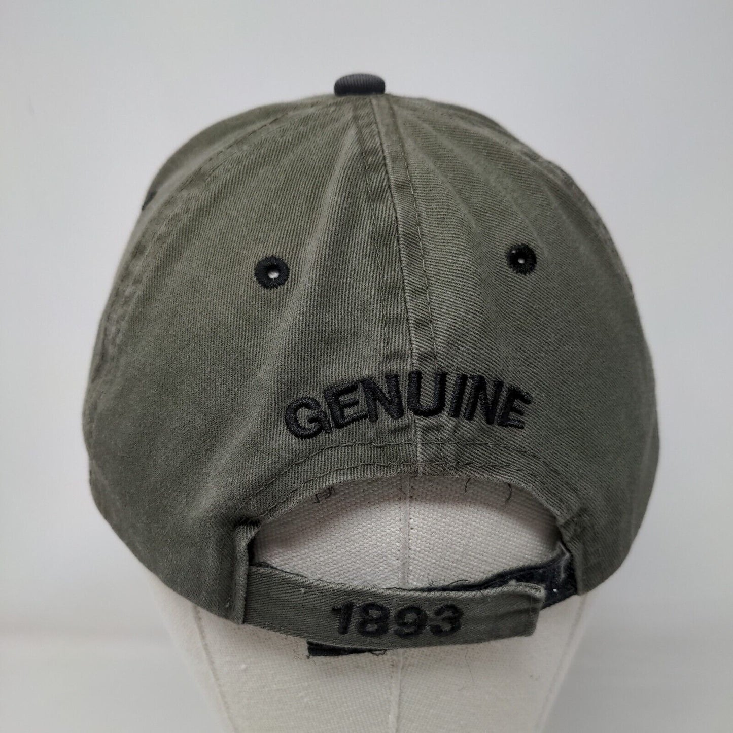 USN Since 1893 Strapback Hat Greenish-Brown Adjustable Embroidered 6 Panel