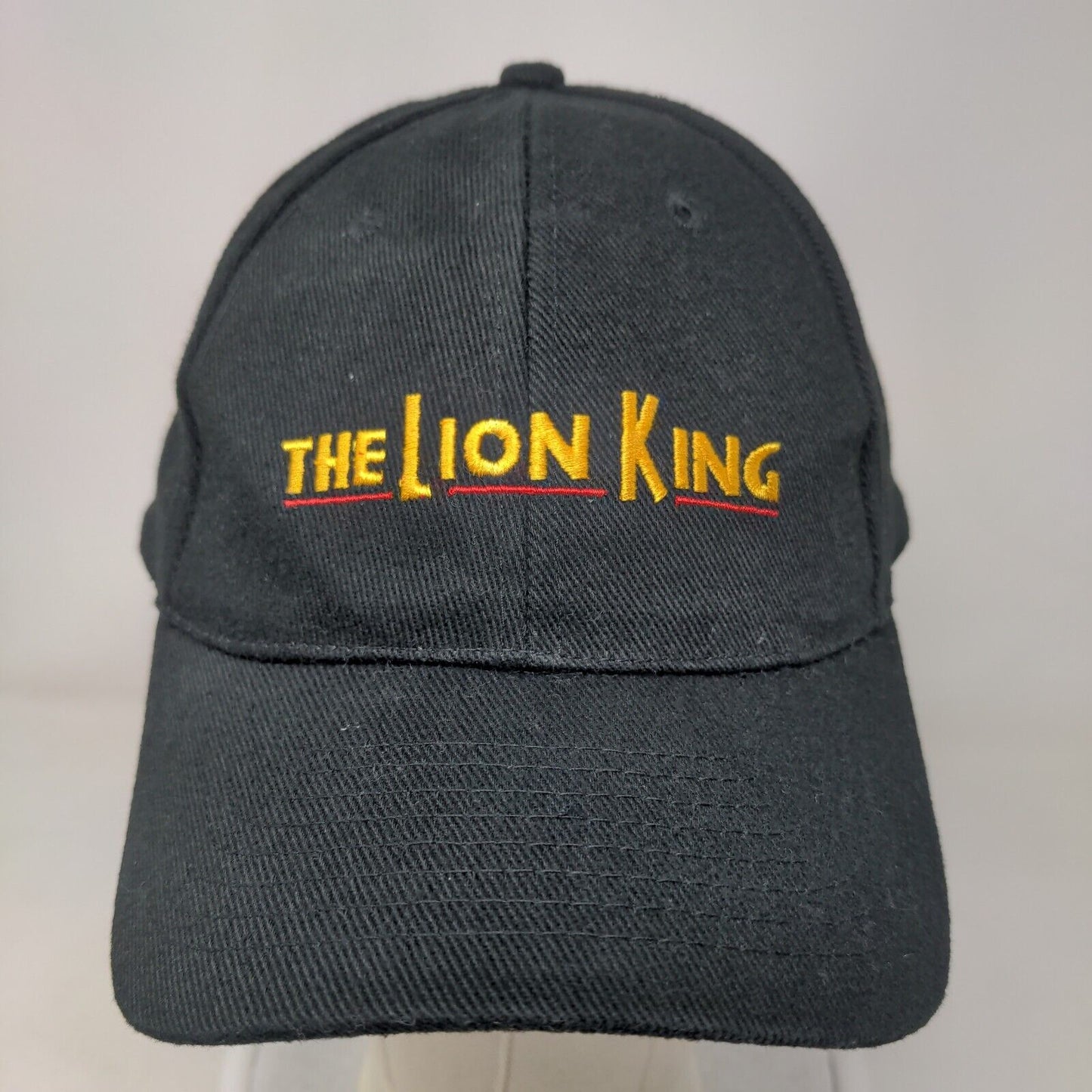 The Lion King Broadway Musical Slideback Hat Black One Size Embroidered Disney