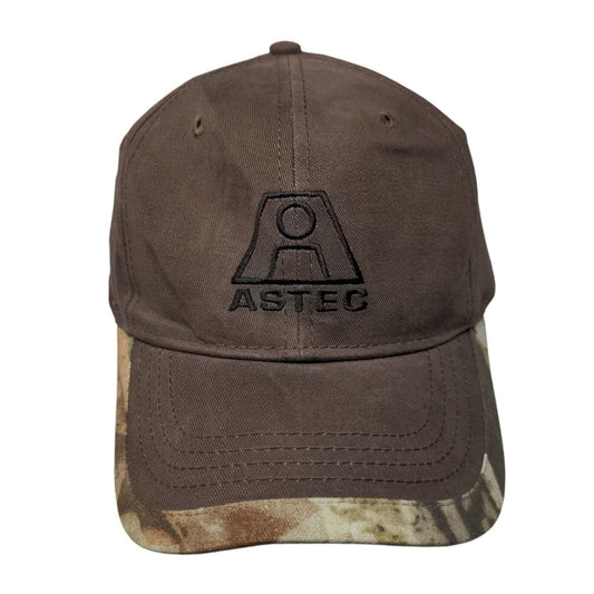 Astec Slideback Hat Brown OSFA Embroidered Advantage Timber W/Tags