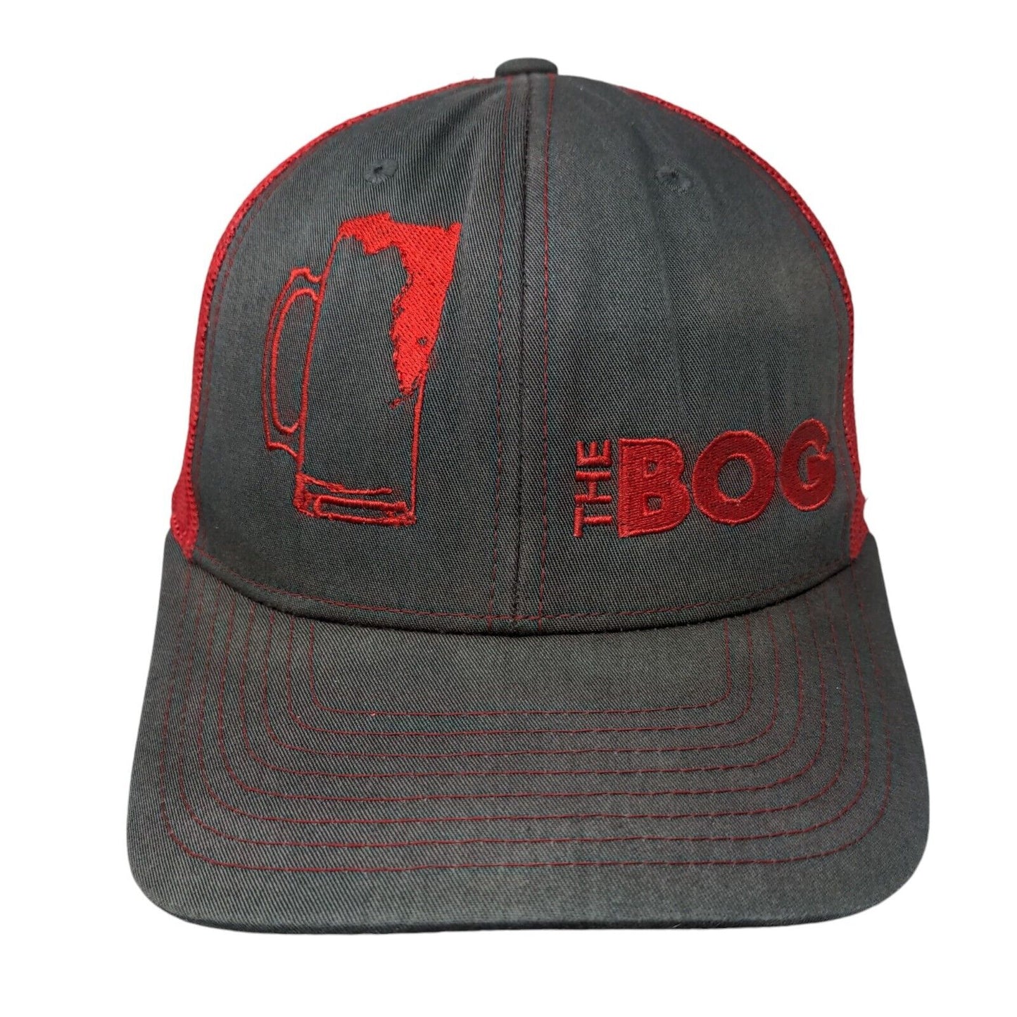 The Bog Snapback Trucker Hat Multicolor OS Embroidered Mesh Back Richardson