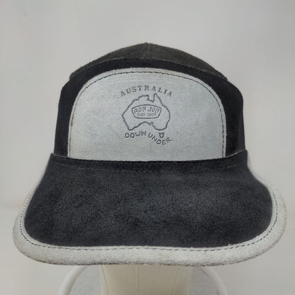 Australian Bush Hat Co Men's 5 Panel Leather Hat Black Ron Jon Surf Shop