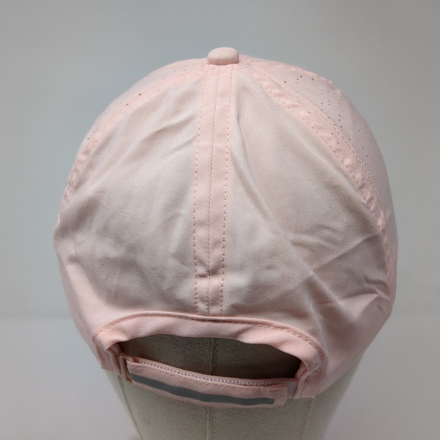 Layer 8 Running Cap Pink One Size Adjustable Breathable 6 Panel Blank