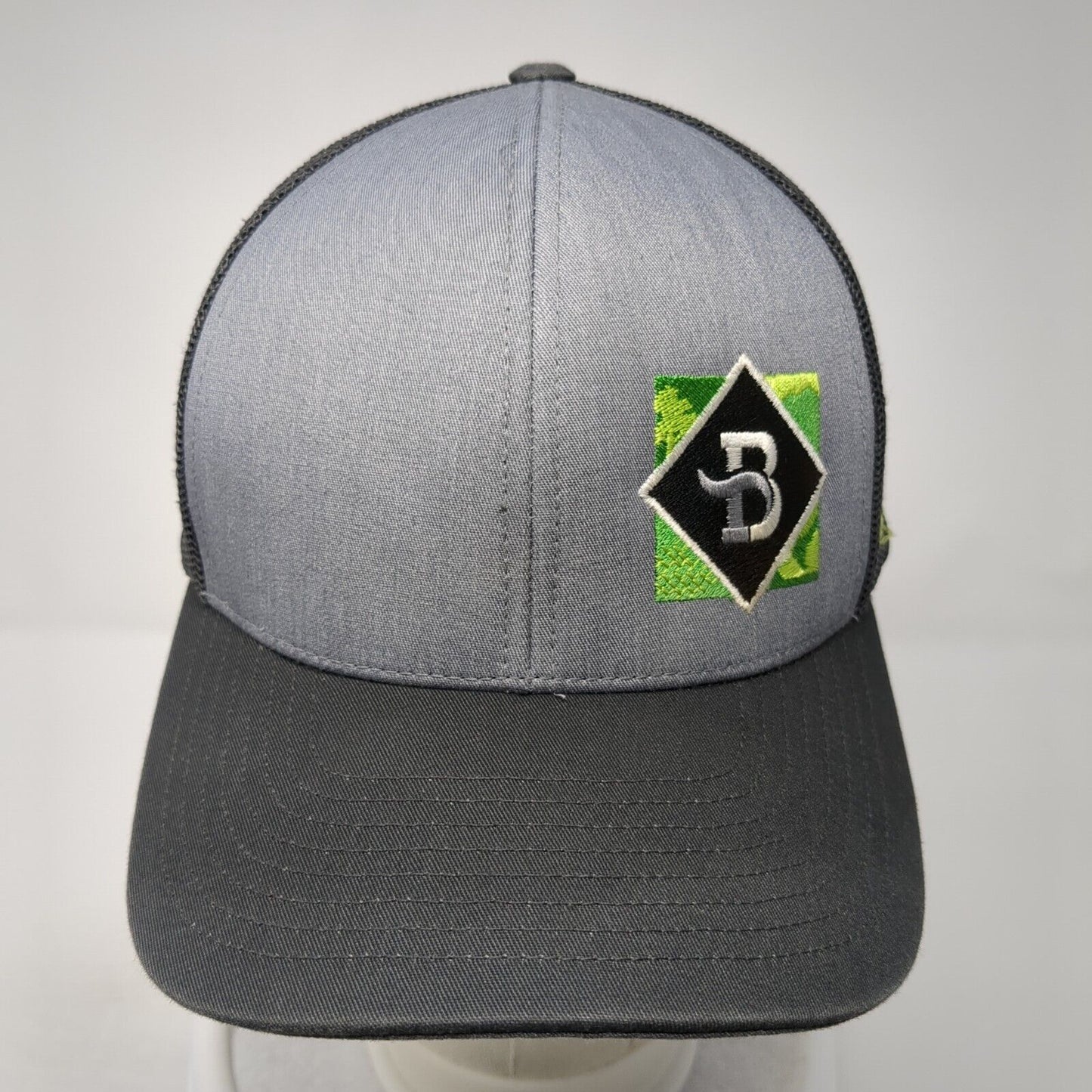 Bellaterra Snapback Mesh Back Trucker Hat Gray One Size Embroidered Logo