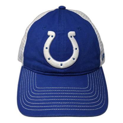 Indianapolis Colts NFL Fanatics Trucker Hat Blue White OSFM Mesh Snapback Logo