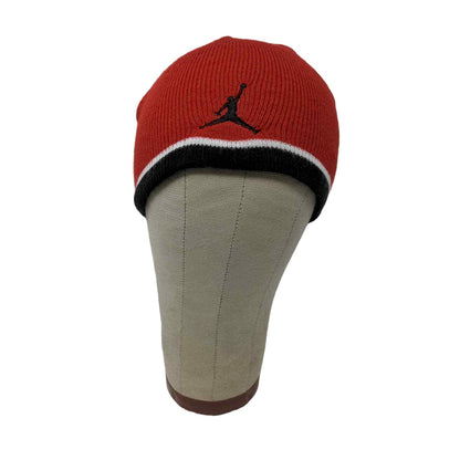 Youth Boys Air Jordan Beanie Hat Jumpman Embroidered Logo Red & Black Size 4/7