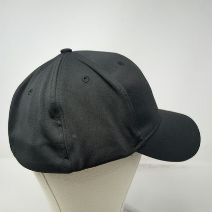 Smitty Baseball Cap Black L Fitted Curved Brim Flexfit Solid Blank Plain Hat