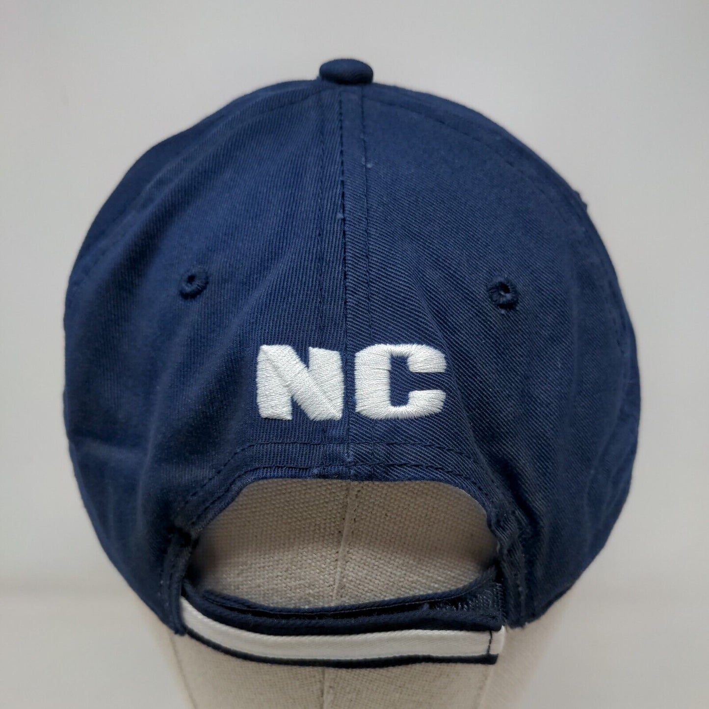 Topsail Island North Carolina Strapback Hat Blue OSFA Embroidered Colorblock