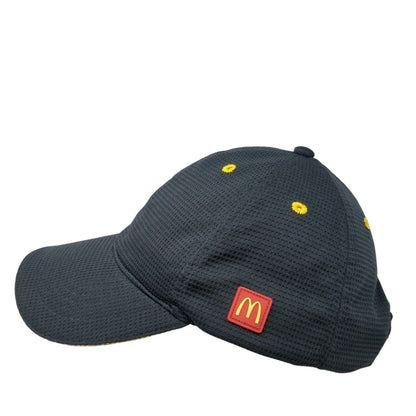 McDonald's Snapback Hat Black One Size Adjustable Employee Uniform
