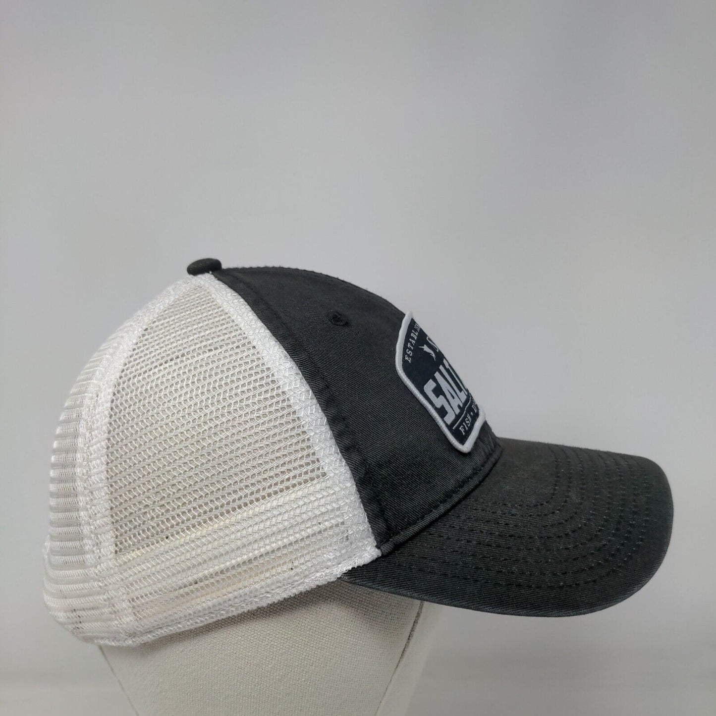 Salt Life Fish Dive Surf Snapback Trucker Hat Black OSFM Colorblock