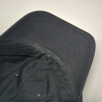 Nike Baseball Cap Black Strapback Embroidered Swoosh Logo Cotton Hat Vintage