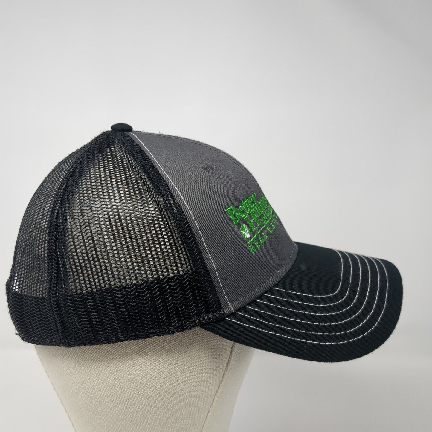 Better Homes and Gardens Real Estate Voigt Davis Trucker Hat Black OS Mesh Otto