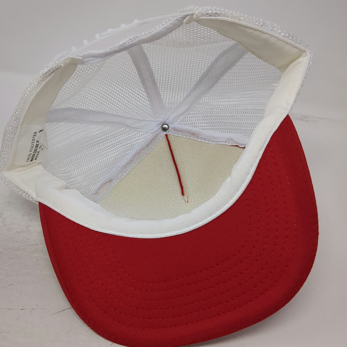 Makita Trucker Hat Red White Power Tools Mesh Back Snapback Rope Vintage