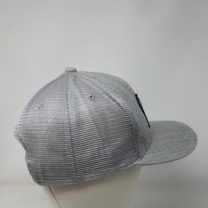 Life Snapback Trucker Hat Gray OSFM Adjustable Embroidered Mesh Back 6 Panel