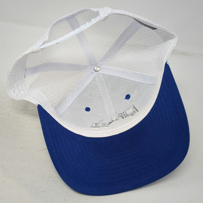 Richardson Trucker Hat Blue White OSFM Snapback Pro Mod Manufacturing 112 Mesh