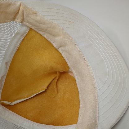 3M Trucker Hat White Mesh Back Snapback Made in USA 5 Panel Foam Logo Vintage