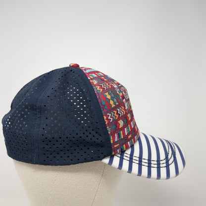 ROXY Snapback Hat Multicolor One Size Adjustable Geometric Boho Striped