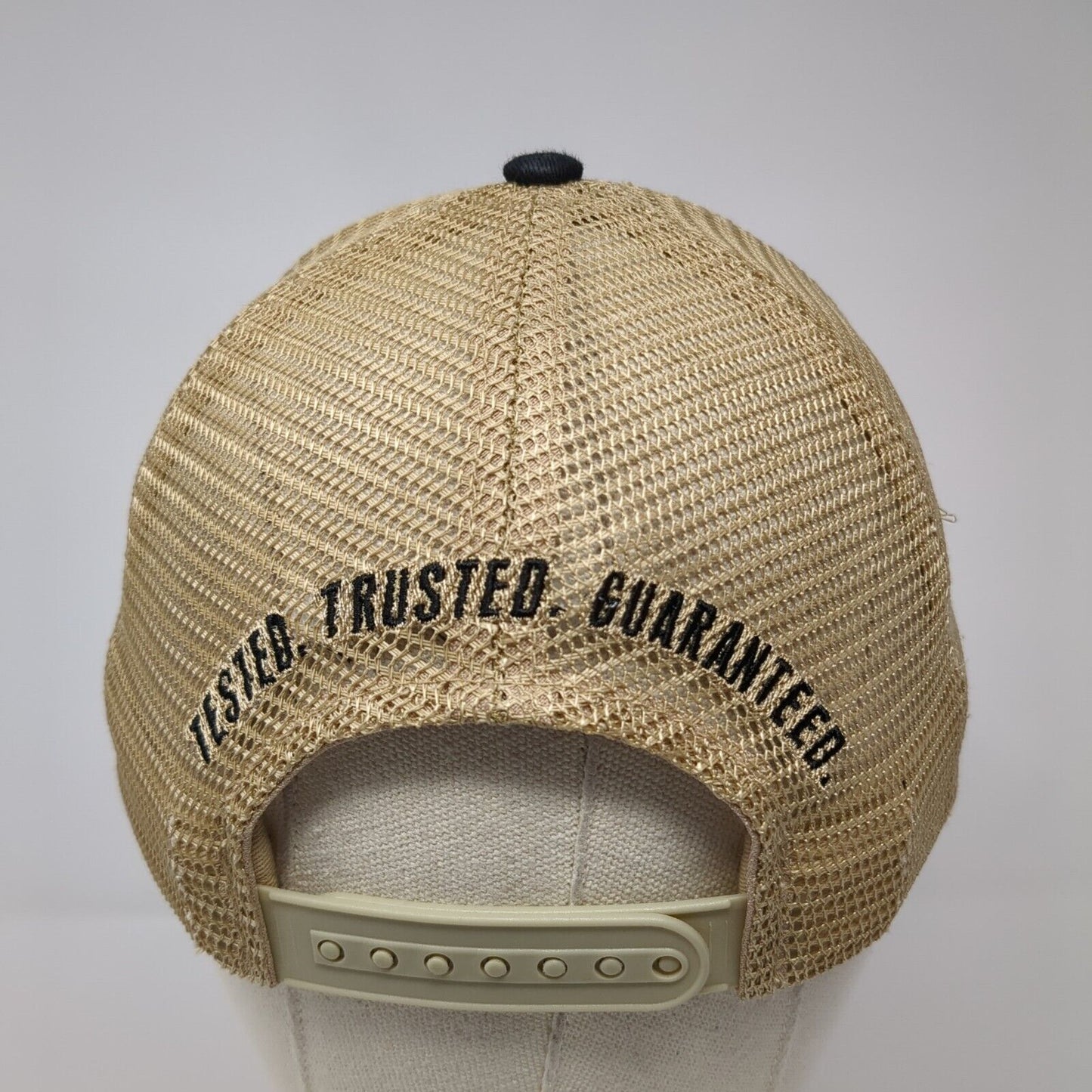 Howes Snapback Trucker Hat Black One Size Mesh Back Embroidered 6 Panel