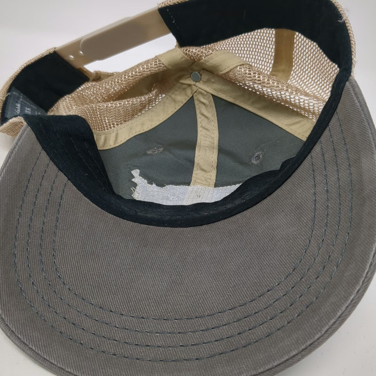 Sugar Creek Collection Trucker Hat Gray One Size USA Patch Mesh Back Southwest
