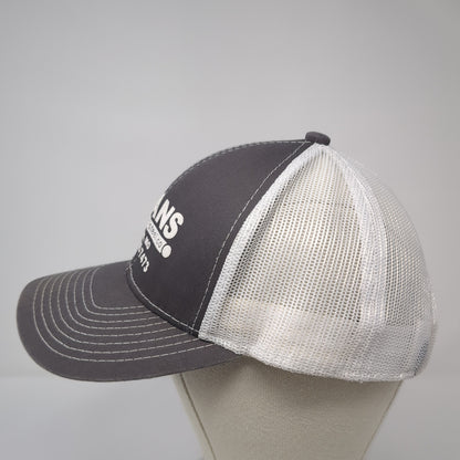 Evans Pipe & Steel Co Strapback Trucker Hat Gray One Size Mesh Back