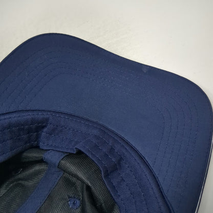 Puma Baseball Cap Blue One Size Breathable Geometric Polyester Strapback Hat