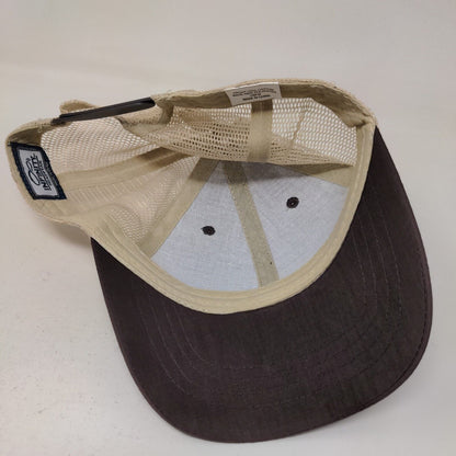 Infinity Headwear Men's Snapback Mesh Back Hat Brown Size OSFM Blank