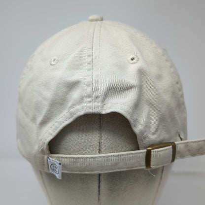 Life is Good Baseball Cap Beige One Size Slideback Compass Star Embroidered Hat