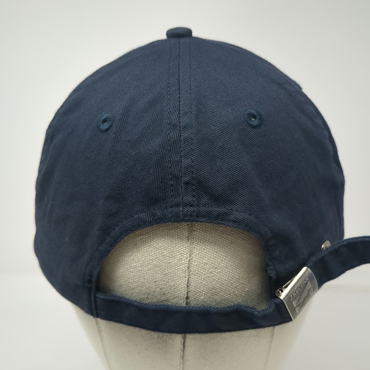 Chevron Baseball Cap Blue Red One Size Slideback Embroidered Logo Buckle Hat