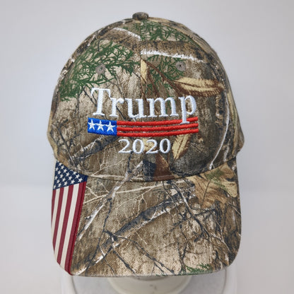Trump 2020 Slideback Hat Multicolor Camo One Size Hunting Outdoor Cap