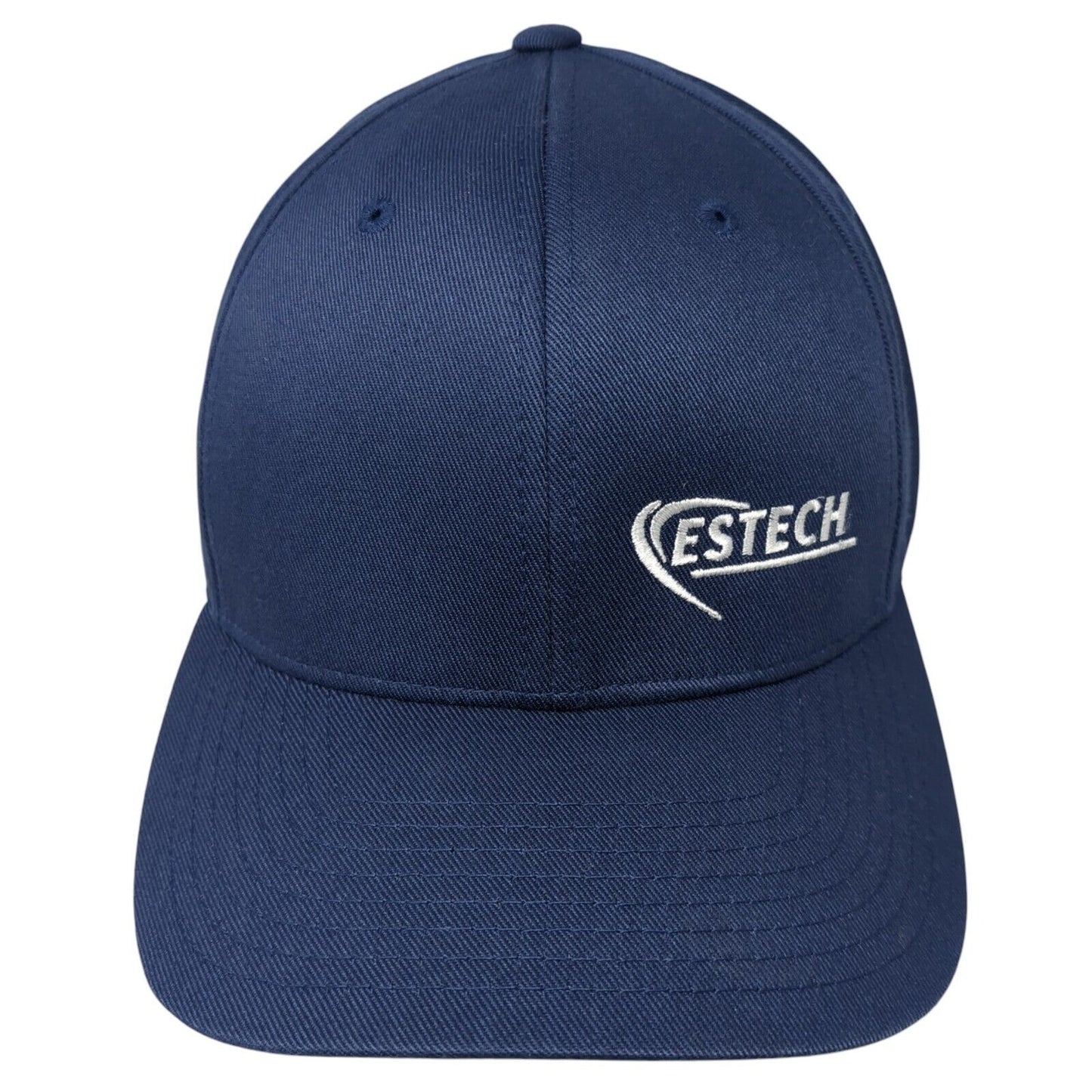 ESTECH Fitted Hat Blue L/XL Flexfit Lightweight Embroidered Port Authority