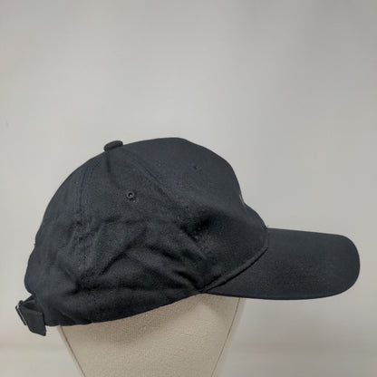 Brooklyn Slideback Hat Black One Size Adjustable Vented Holes 6 Panel GP Cotton