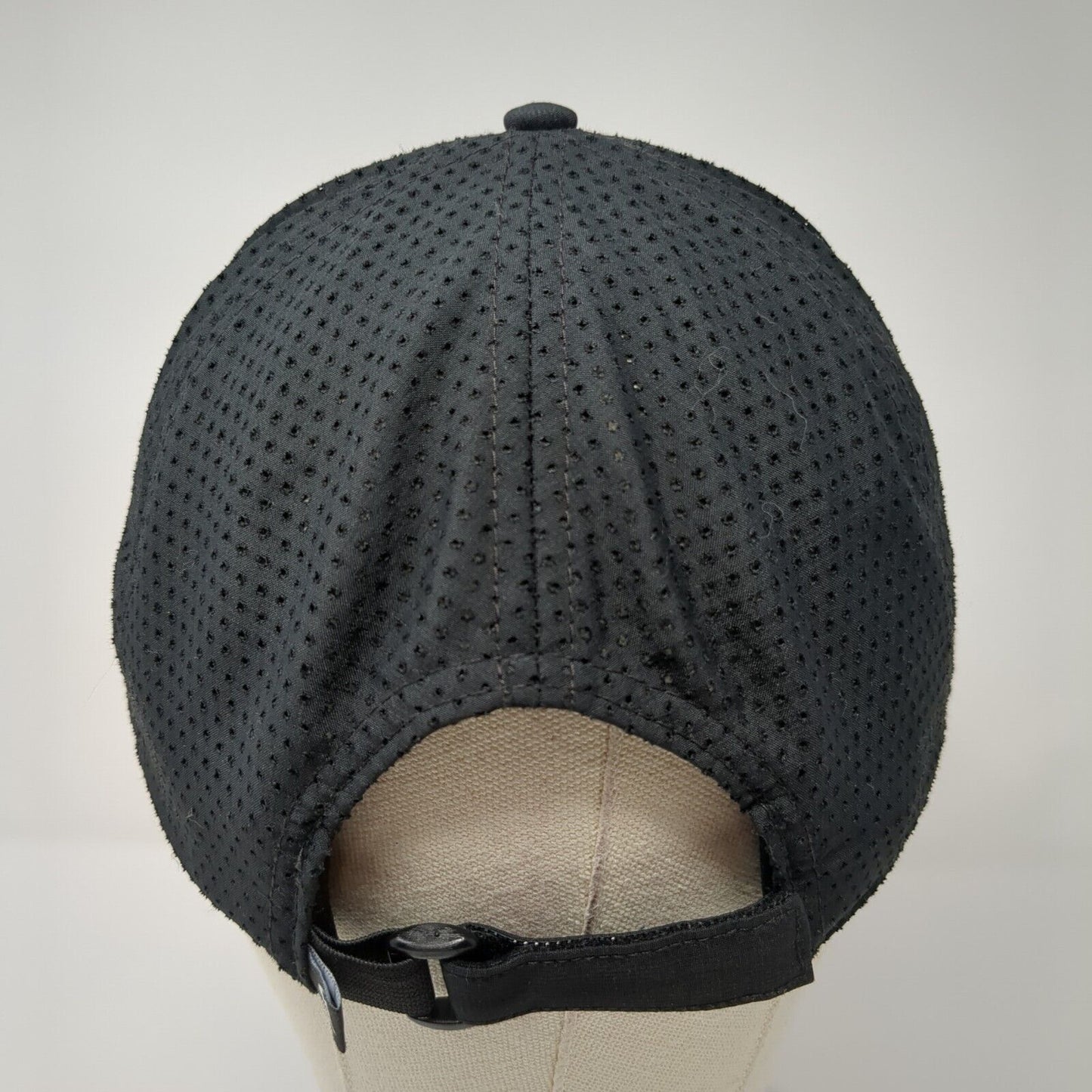 Quiksilver Strapback Hat Black OS Adjustable Lightweight Breathable 6 Panel