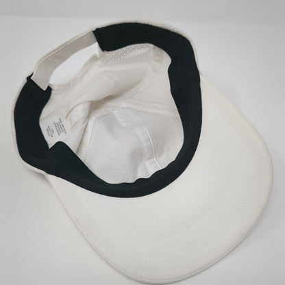 Unbranded Strapback Hat White One Size Adjustable Breathable 6 Panel Blank