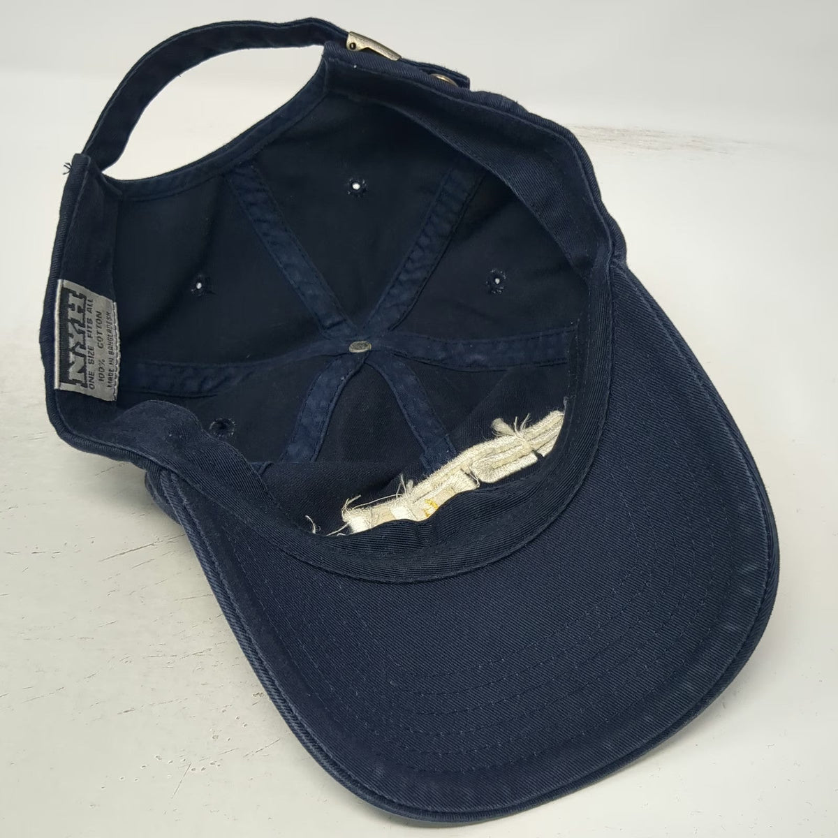 NYH Baseball Cap Blue One Size ESPN+ Embroidered Logo Adjustable Slideback Hat