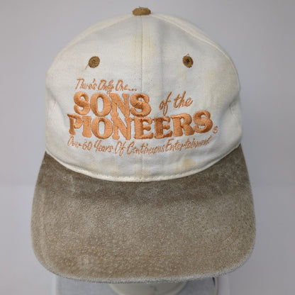 There's Only One Sons of The Pioneers Snapback Hat Tan OS Adjustable Embroidered