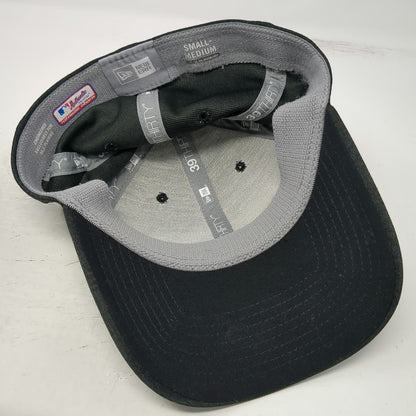 Colorado Rockies MLB New Era Baseball Cap Gray M Metallic Logo Stretch Fit Hat