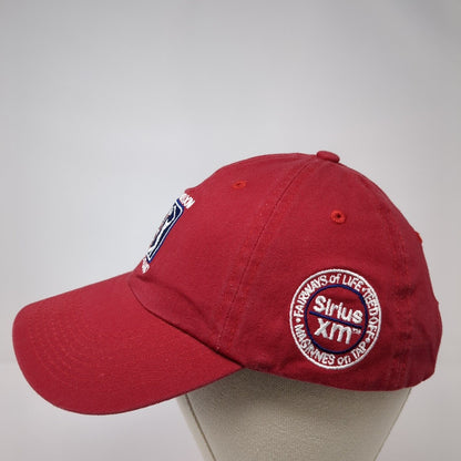 PGA Tour Siriusxm Radio Slideback Golf Hat Red OS Adjustable 6 Panel Fahrenheit