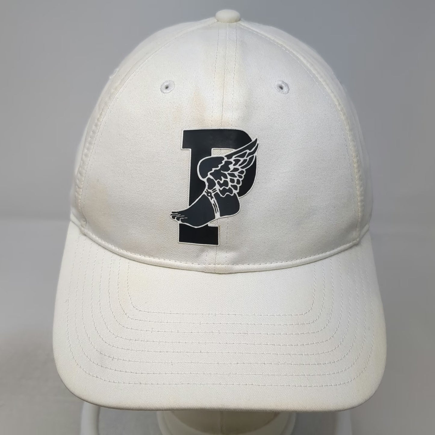 Polo Ralph Lauren Baseball Cap White One Size P-Wing Winged Foot Slideback Hat