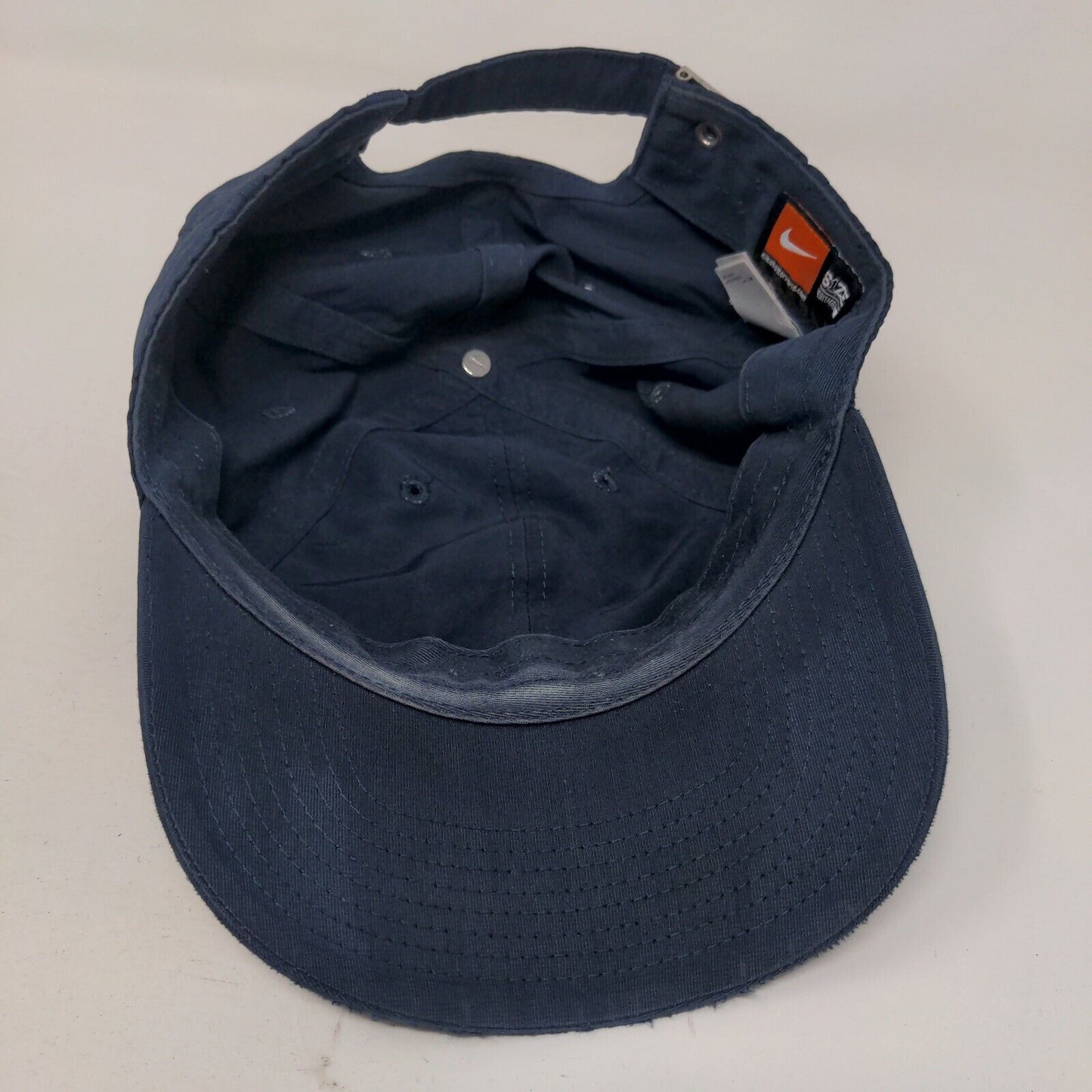 Nike Slideback Hat Blue OSFM Adjustable Heritage 86 Swoosh Vent Holes