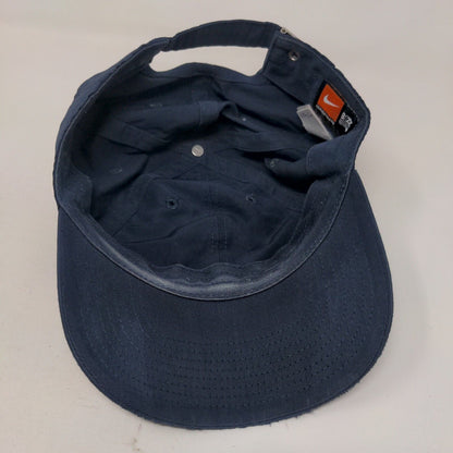 Nike Slideback Hat Blue OSFM Adjustable Heritage 86 Swoosh Vent Holes