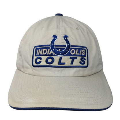 NFL Men's Slideback Hat Tan Size OSFA Embroidered Indianapolis Colts Logo