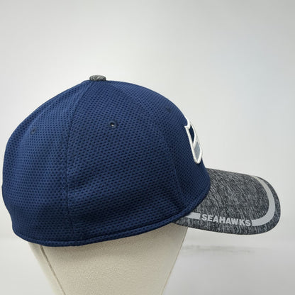 New Era Seattle Seahawks NFL Baseball Cap Blue Gray White Green M 39THIRTY Fit