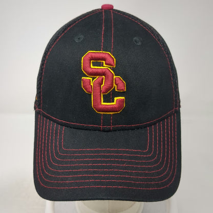 New Era USC Trojans NCAA Cap Black M 39THIRTY Mesh Stretch Stitching Logo Hat
