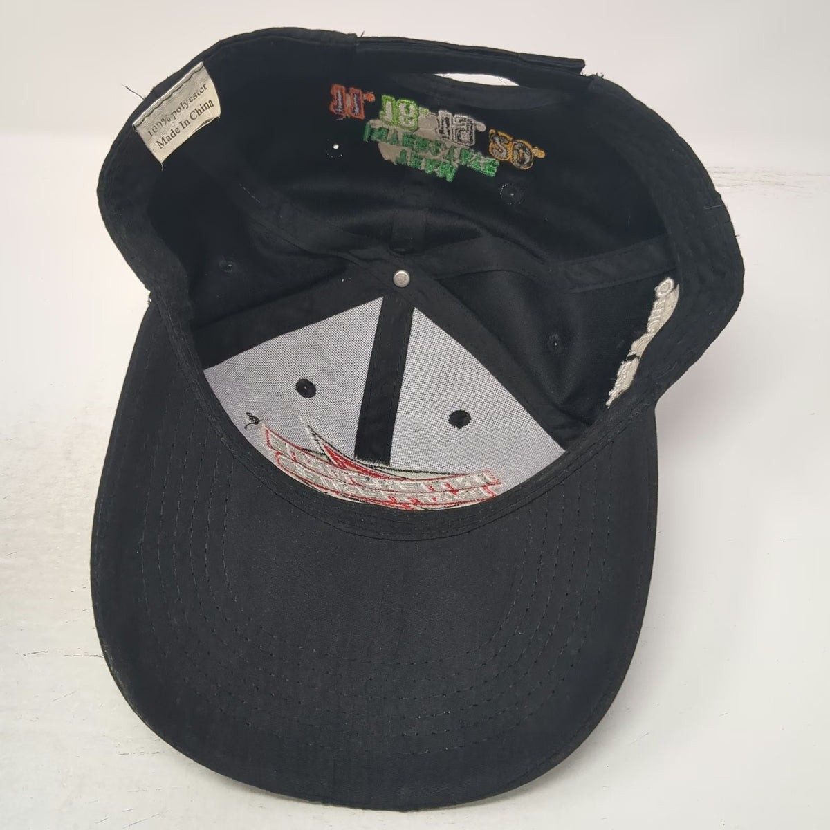 Interstate Batteries Baseball Cap Black One Size Joe Gibbs Racing Team Logo Hat