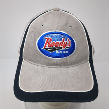 Roady's Truck Stops Strapback Hat Gray One Size Adjustable Embroidered Sportsman